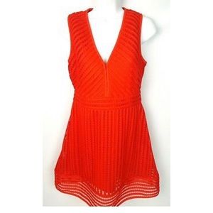 J Crew Red Lace fitted Dress